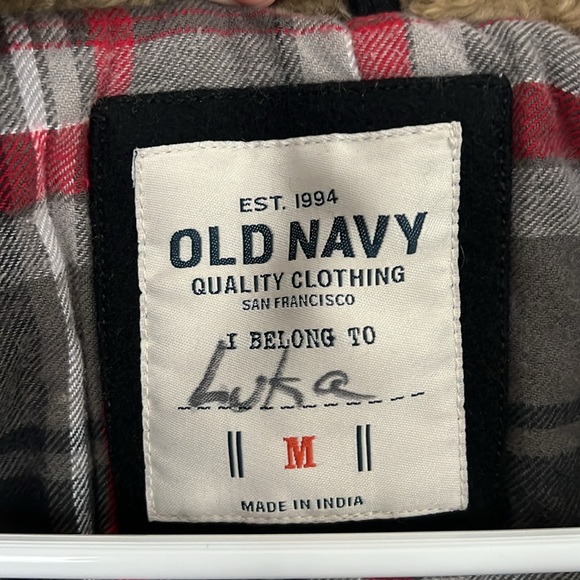 Old Navy Black Wool Pea Coat - Picture 5 of 6